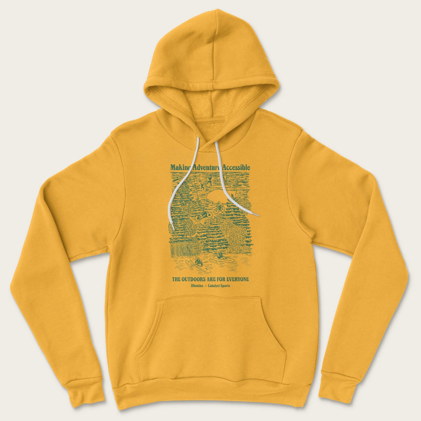 Making Adventure Accessible Hoodie - Heather Mustard