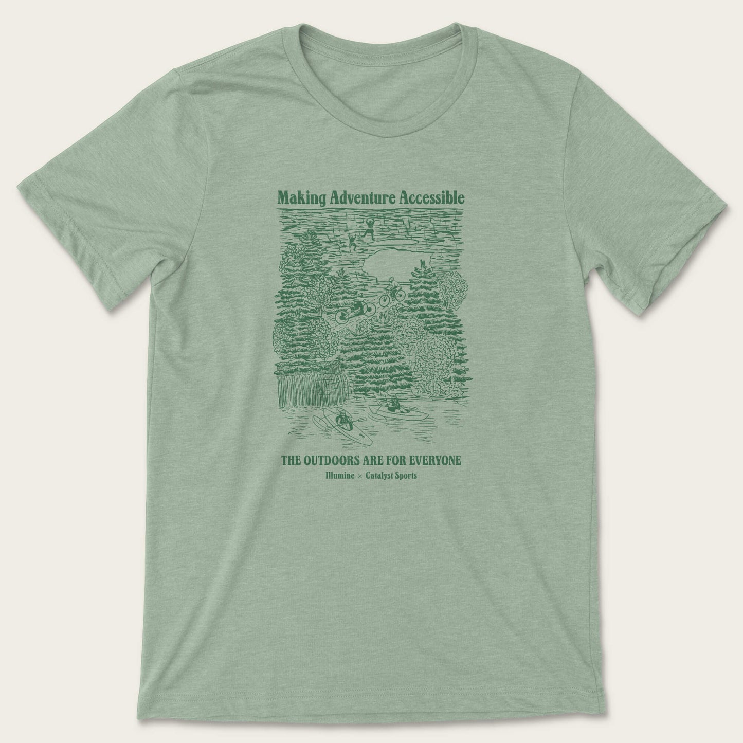 Making Adventure Accessible Tee - Heather Sage