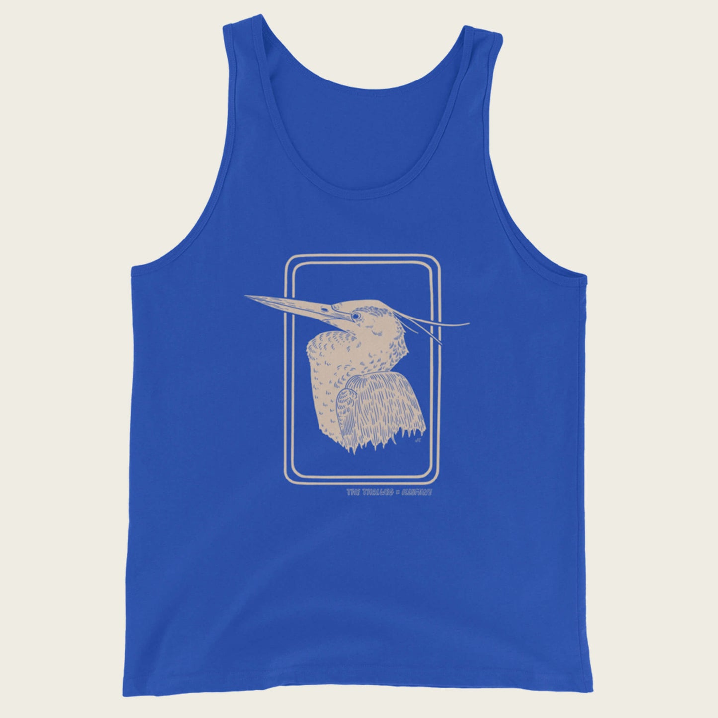 Great Blue Heron Unisex Tank - True Royal