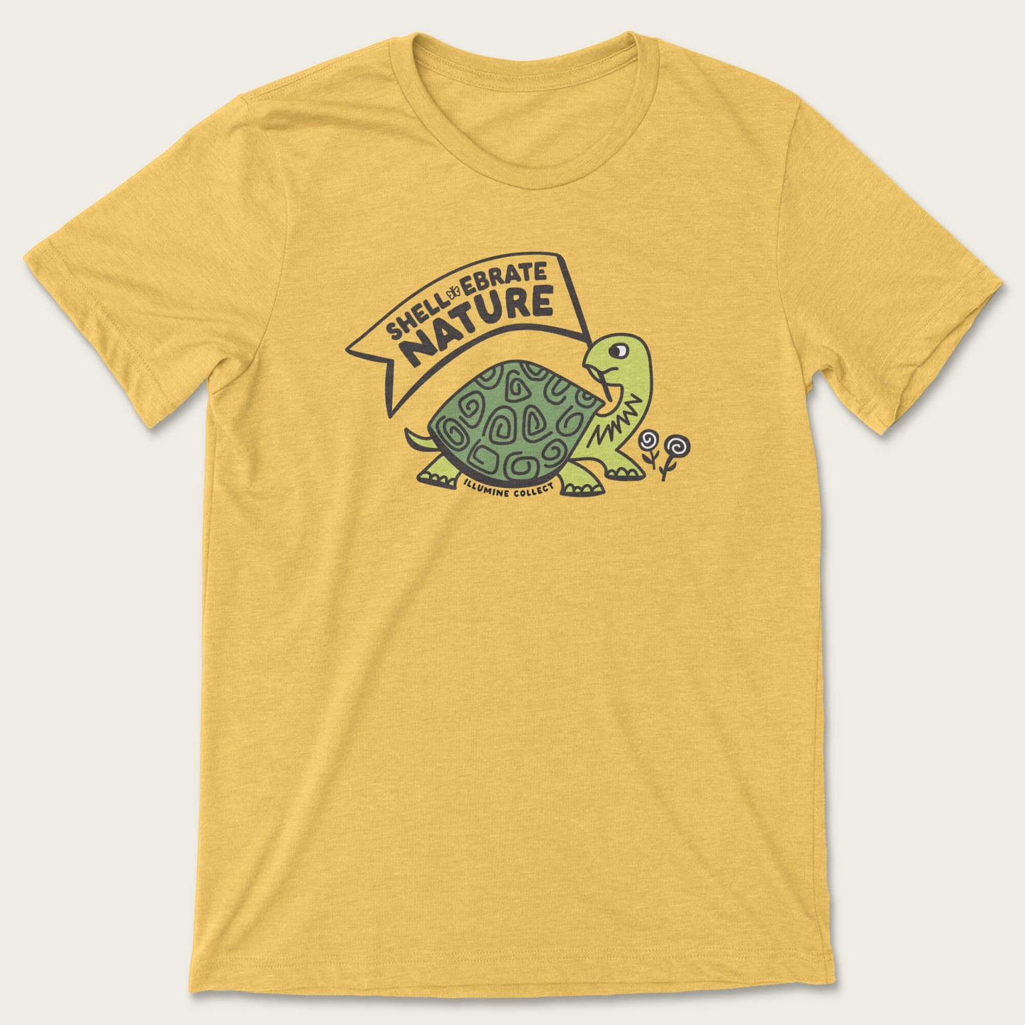 Shellebrate Nature Tee - Heather Yellow Gold