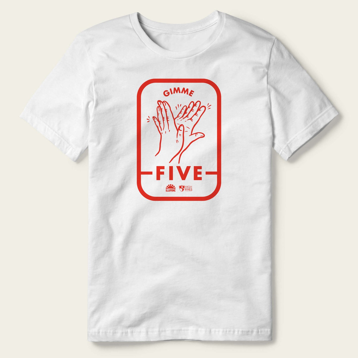 Gimme Five Tee - White