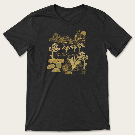 Joshua Tree Tee - Heather Black