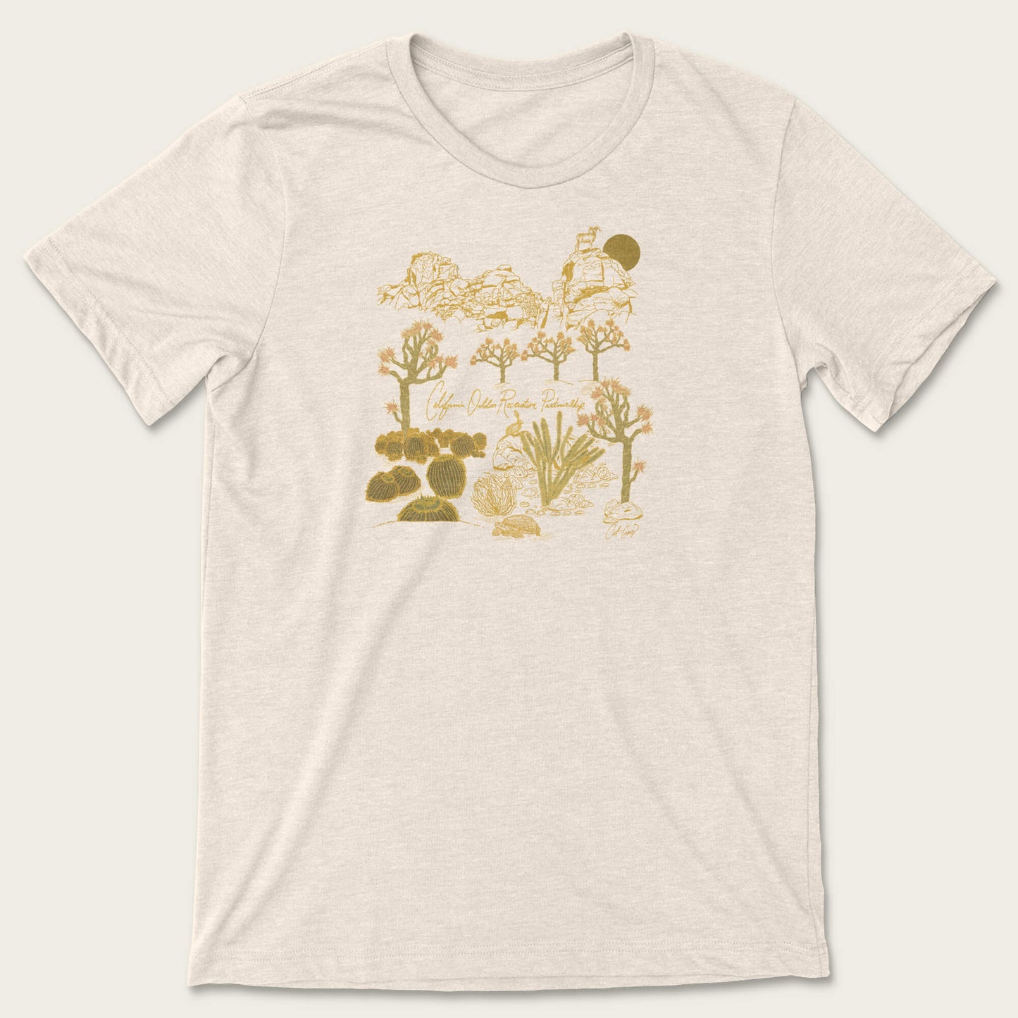Joshua Tree Tee - Heather Dust