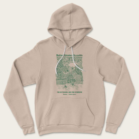 Making Adventure Accessible Hoodie - Tan