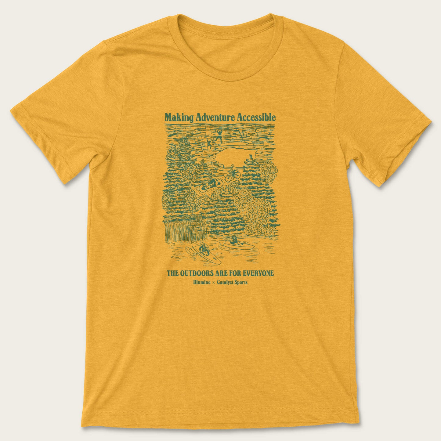 Making Adventure Accessible Tee - Heather Mustard