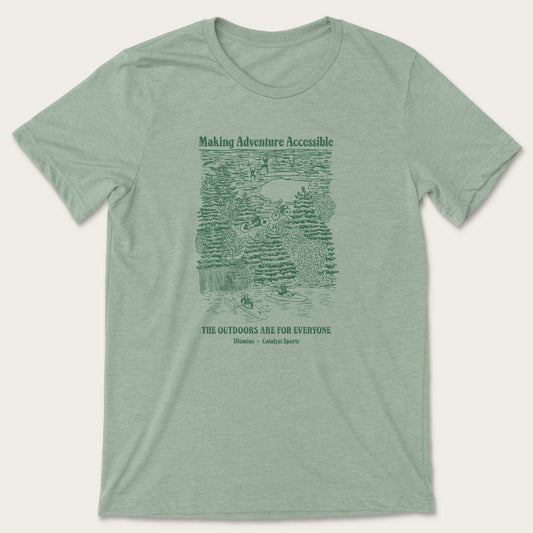 Making Adventure Accessible Tee - Heather Sage