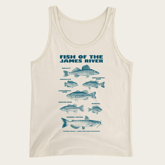 Fish Of The James Unisex Tank - Natural