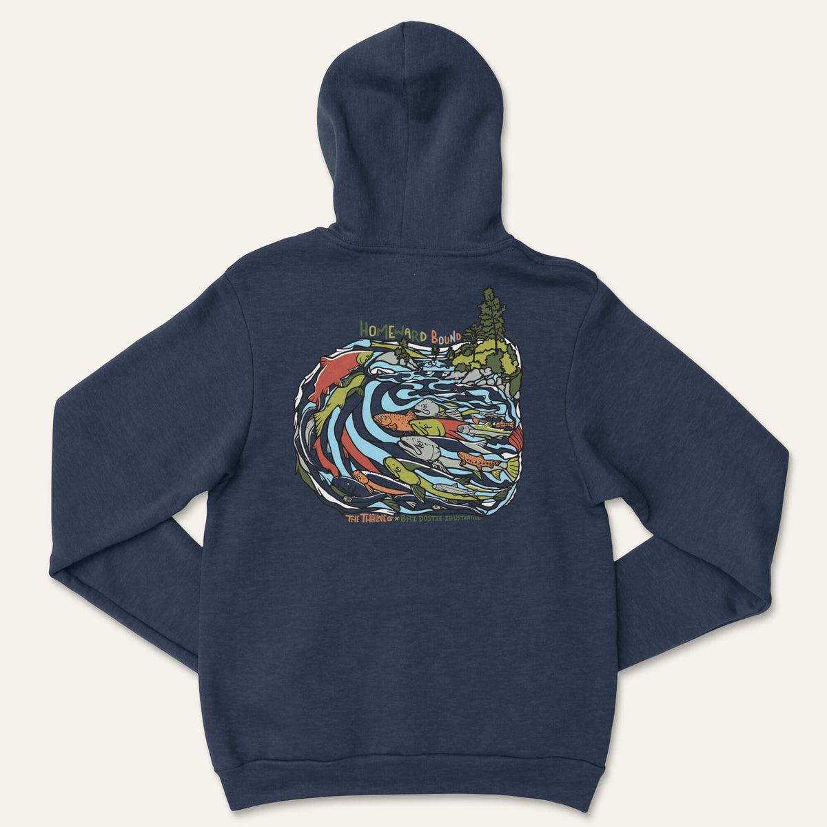 Homeward Bound Hoodie - Heather Navy