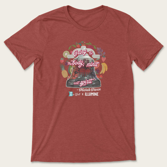 Be Well Bell Tee Michele Pierce - Heather Clay