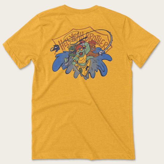 Float Trip Tee - Heather Mustard