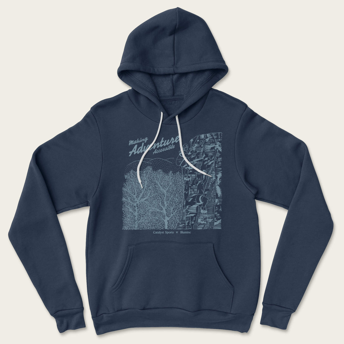 Making Adventure Accessible Hoodie - Heather Navy