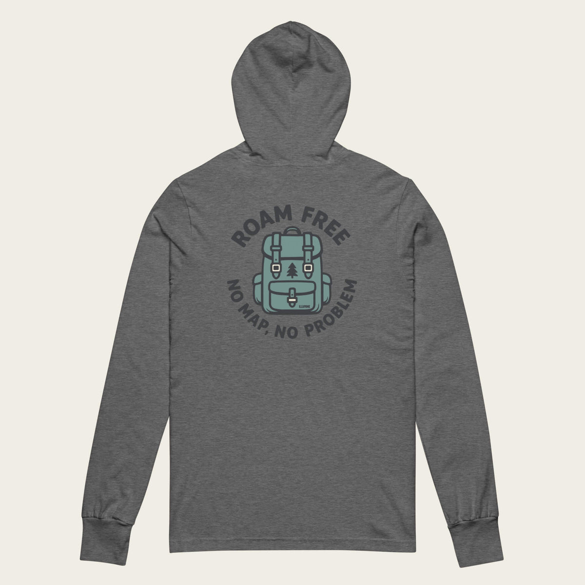 No Map Sun Hoodie - Deep Heather