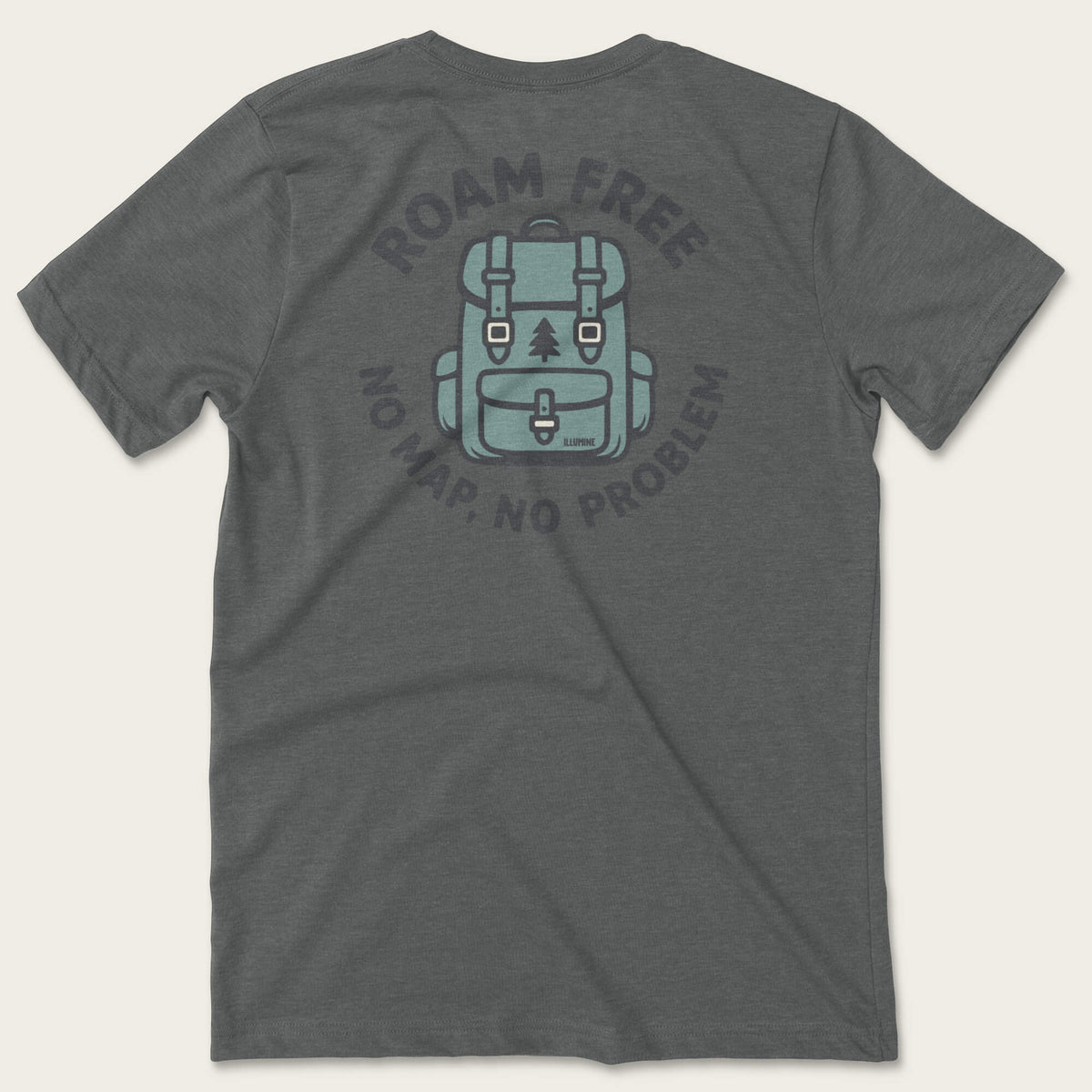 No Map Tee - Deep Heather