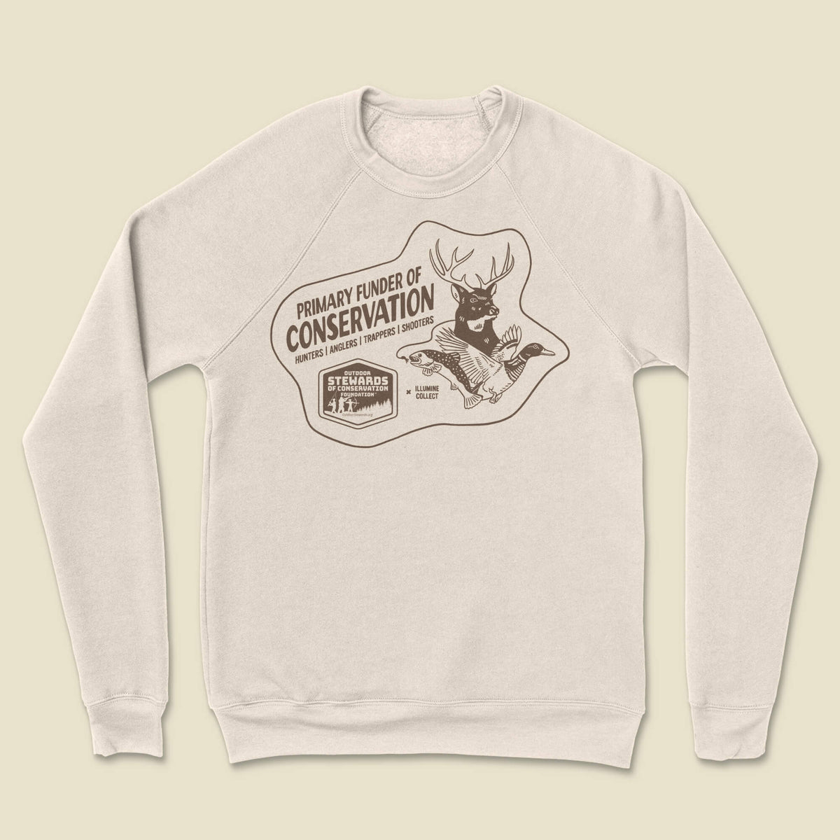Funder of Conservation Sweatshirt - Heather Dust