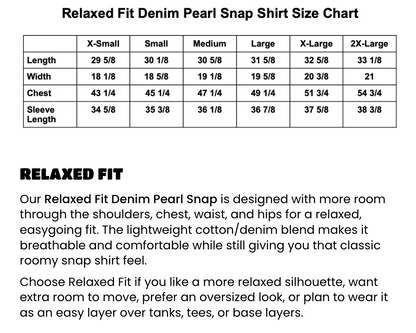Homeward Bound Wave Train Denim Pearl Snap - Relaxed Fit