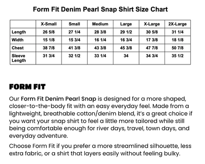 Homeward Bound Wave Train Denim Pearl Snap - Form Fit