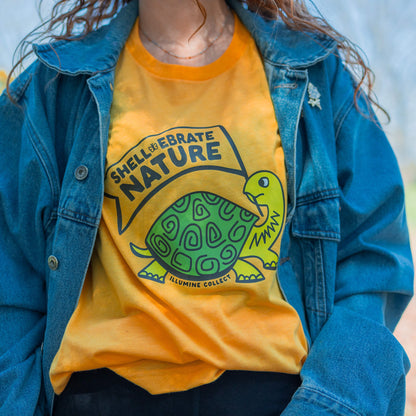 Shellebrate Nature Tee - Heather Yellow Gold
