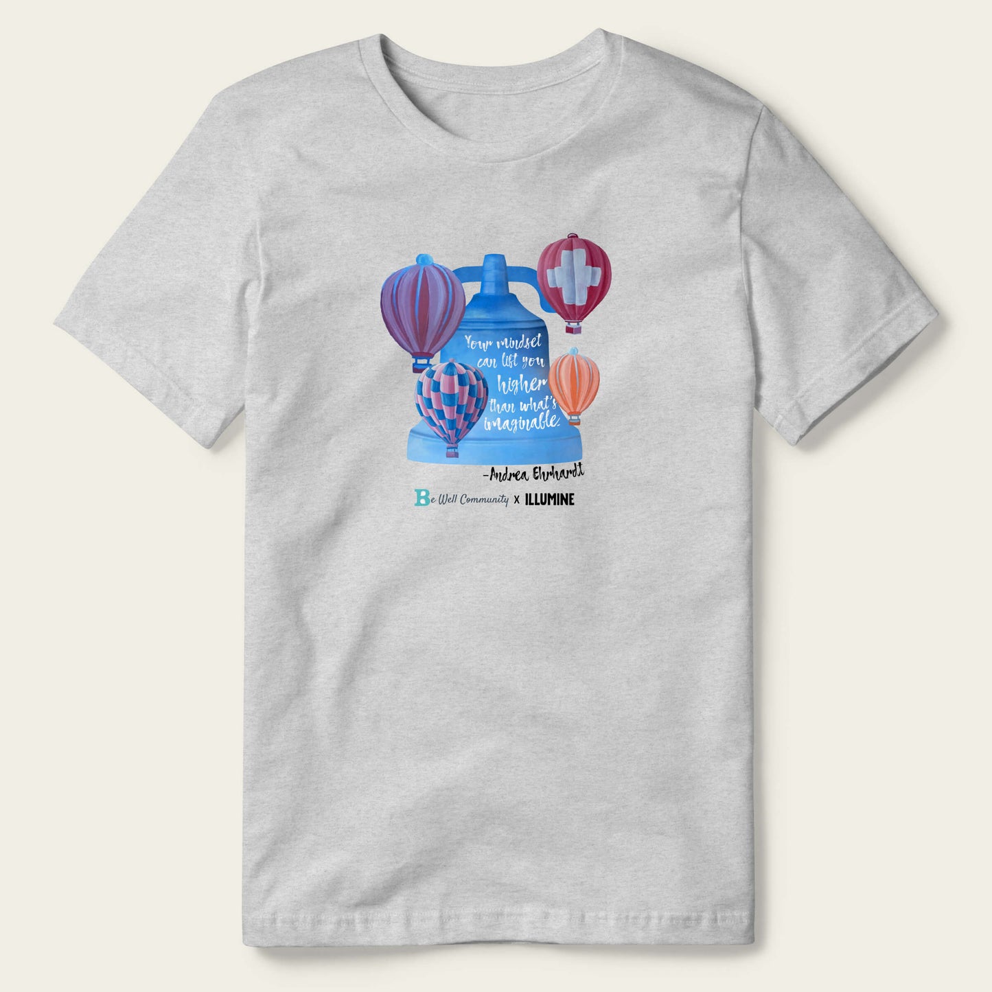 Be Well Bell Tee Andrea Ehrhardt - Ash