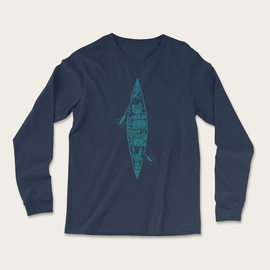 Canoeing Days Long Sleeve - Heather Navy