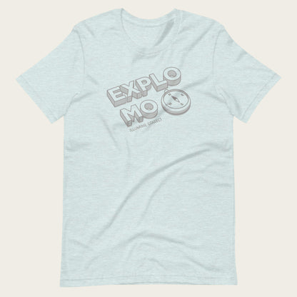 Explo Mo Tee - Heather Prism Ice Blue