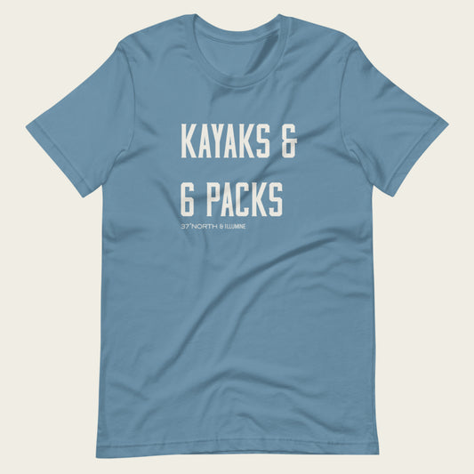 Kayaks & 6 Packs Tee - Illumine Collect Adventure Apparel