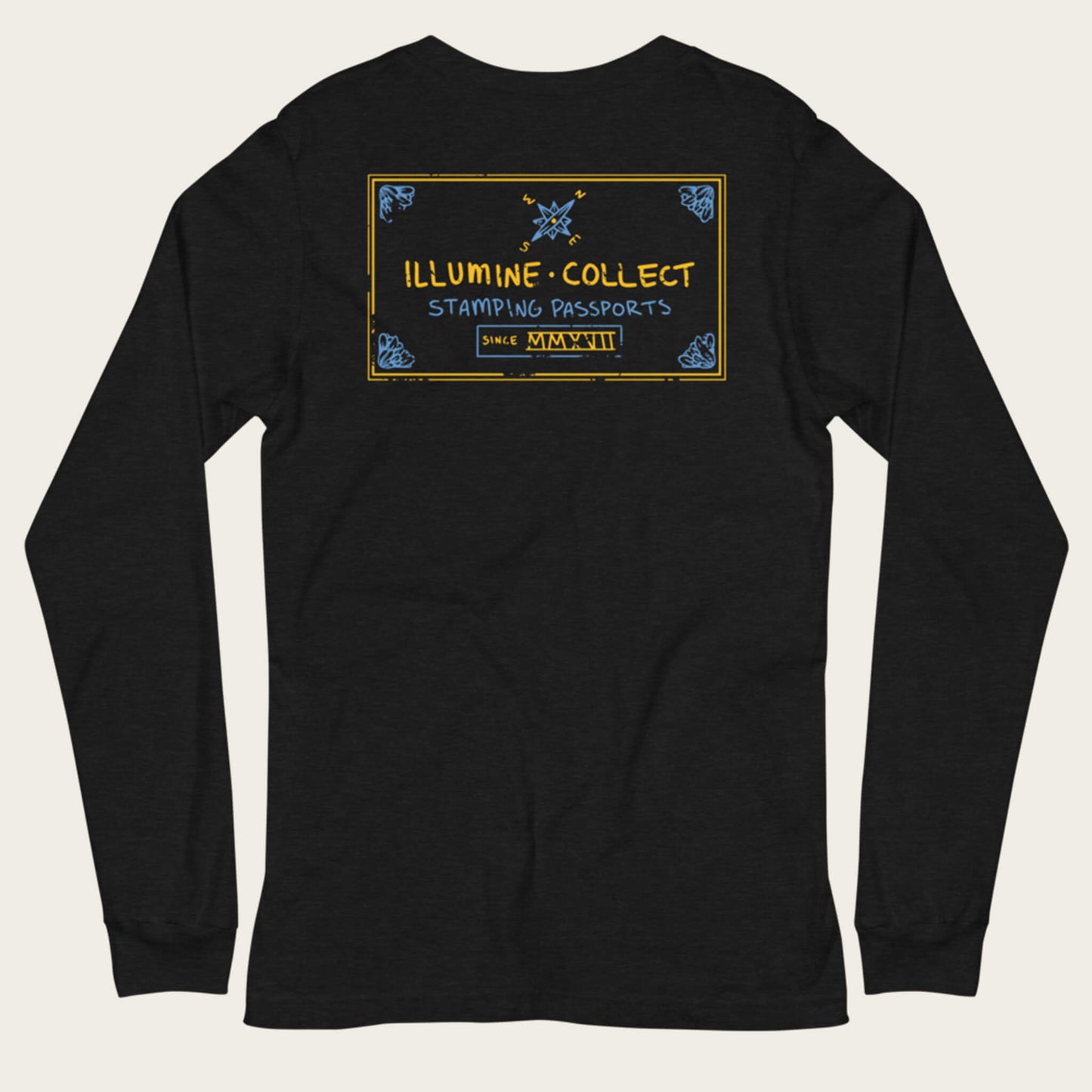 Stamping Passports Long Sleeve - Black