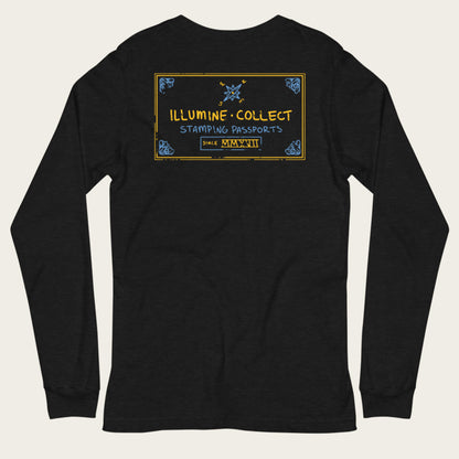 Stamping Passports Long Sleeve - Black