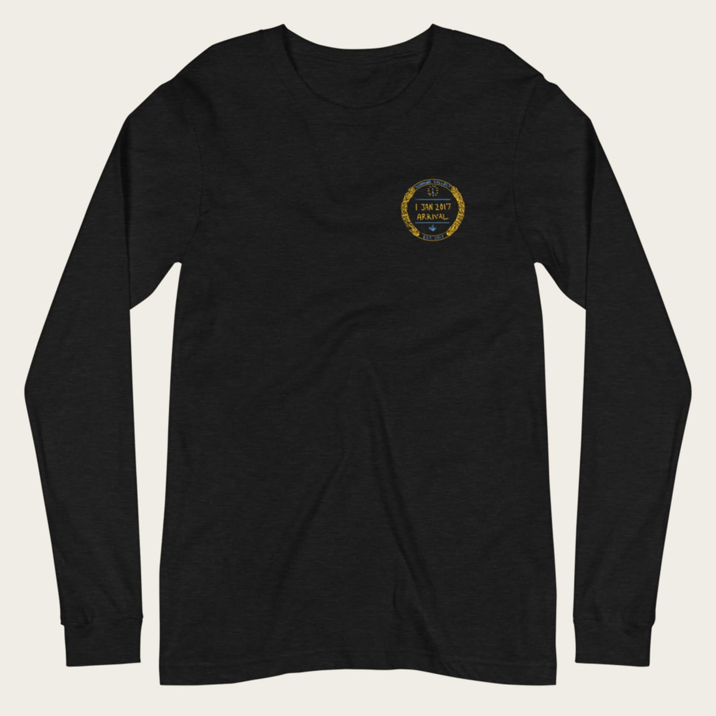 Stamping Passports Long Sleeve - Black
