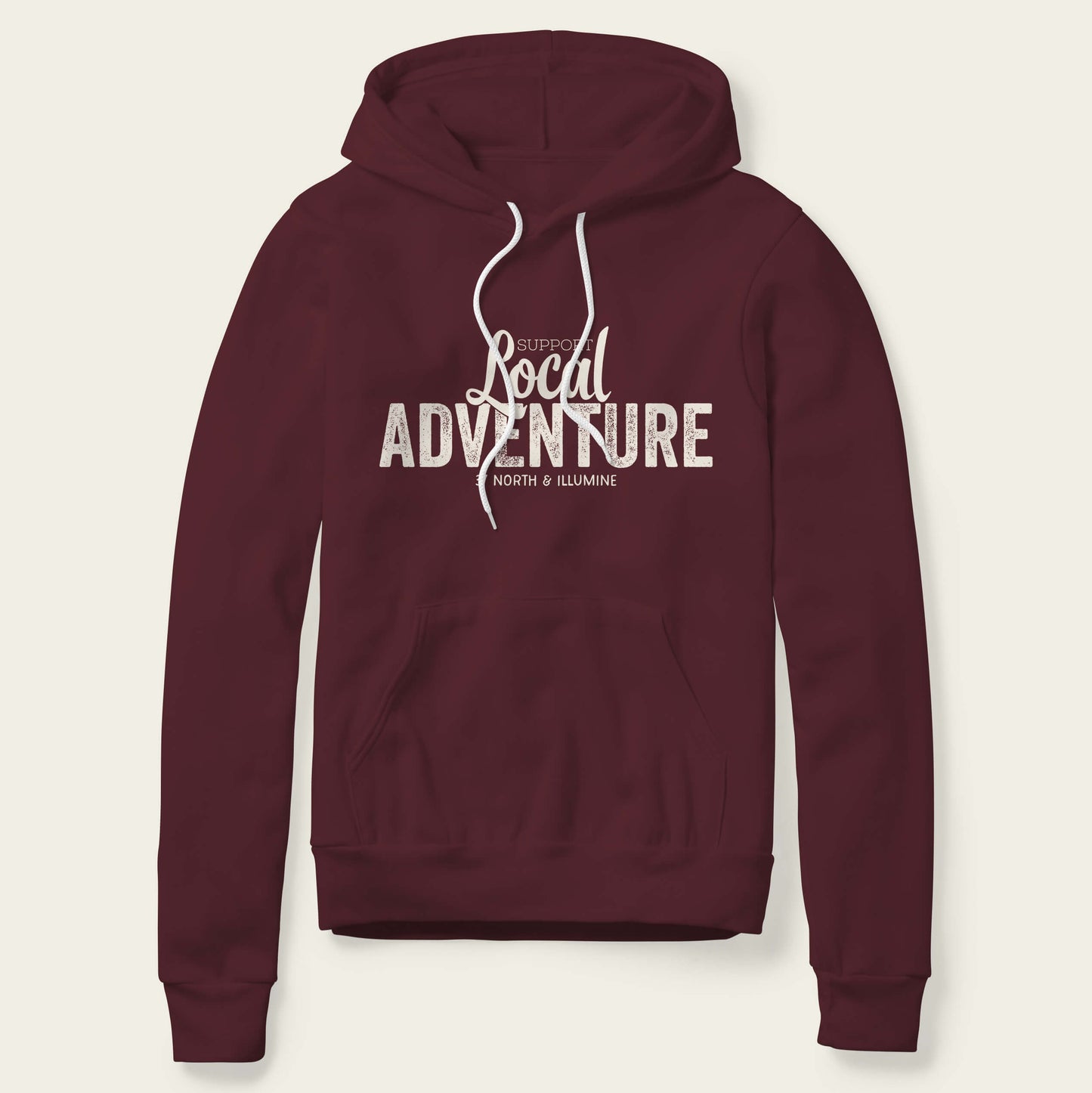 Support Local Adventure Hoodie - Maroon