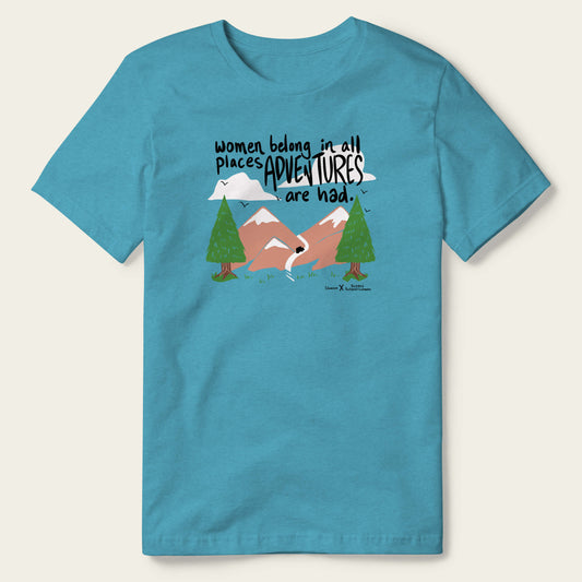 Women Belong - Rugged Outdoorswoman X Illumine Tee - Turquoise